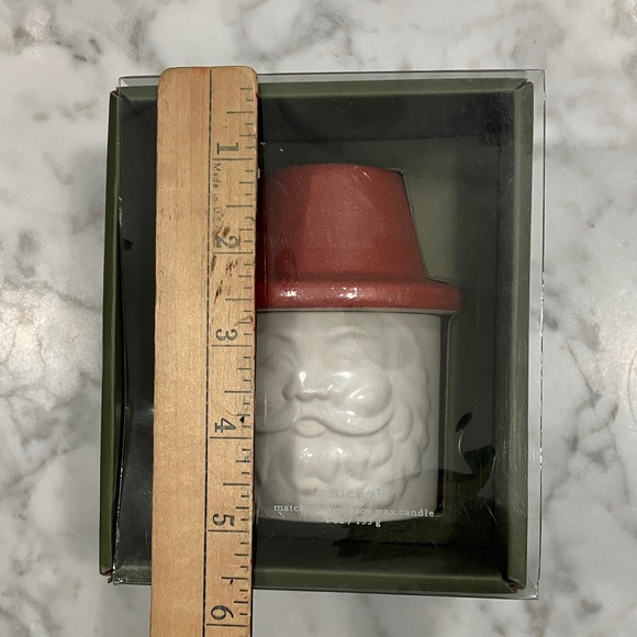 Paddywax Crate & Barrel Santa soy wax Candle with Red Hat match holder 4oz NWT - Picture 10 of 12
